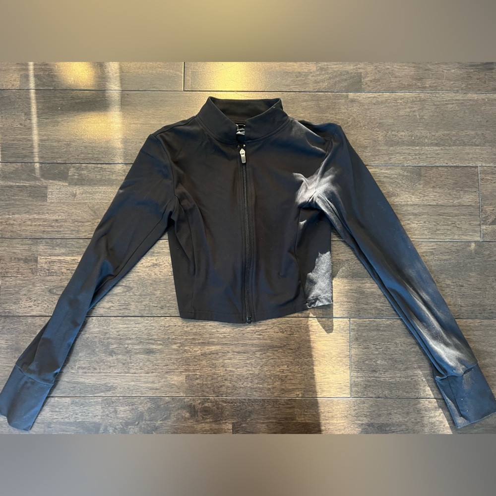 Balance Athletica Black Cropped Zip-Up